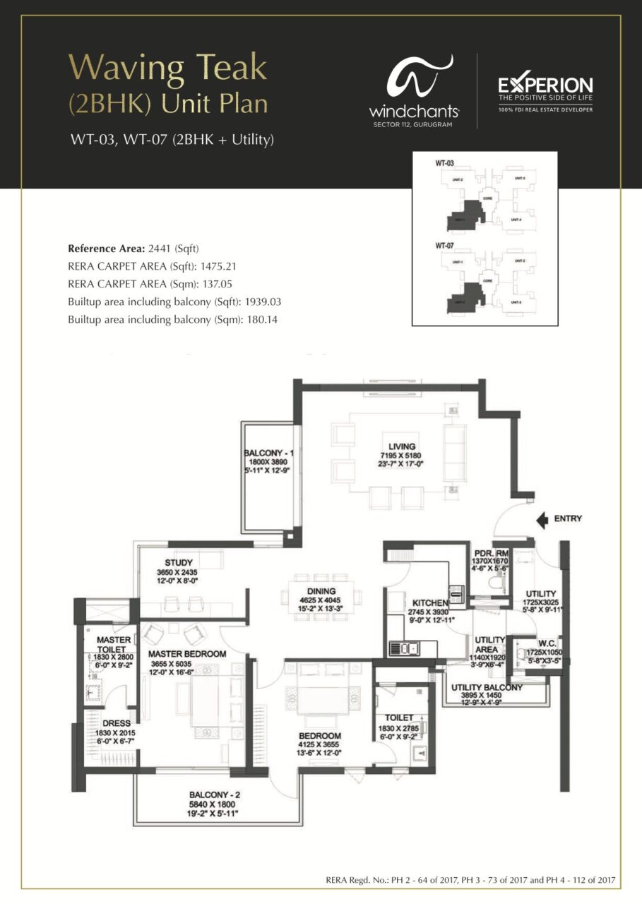 Experion Windchants Floor Plan